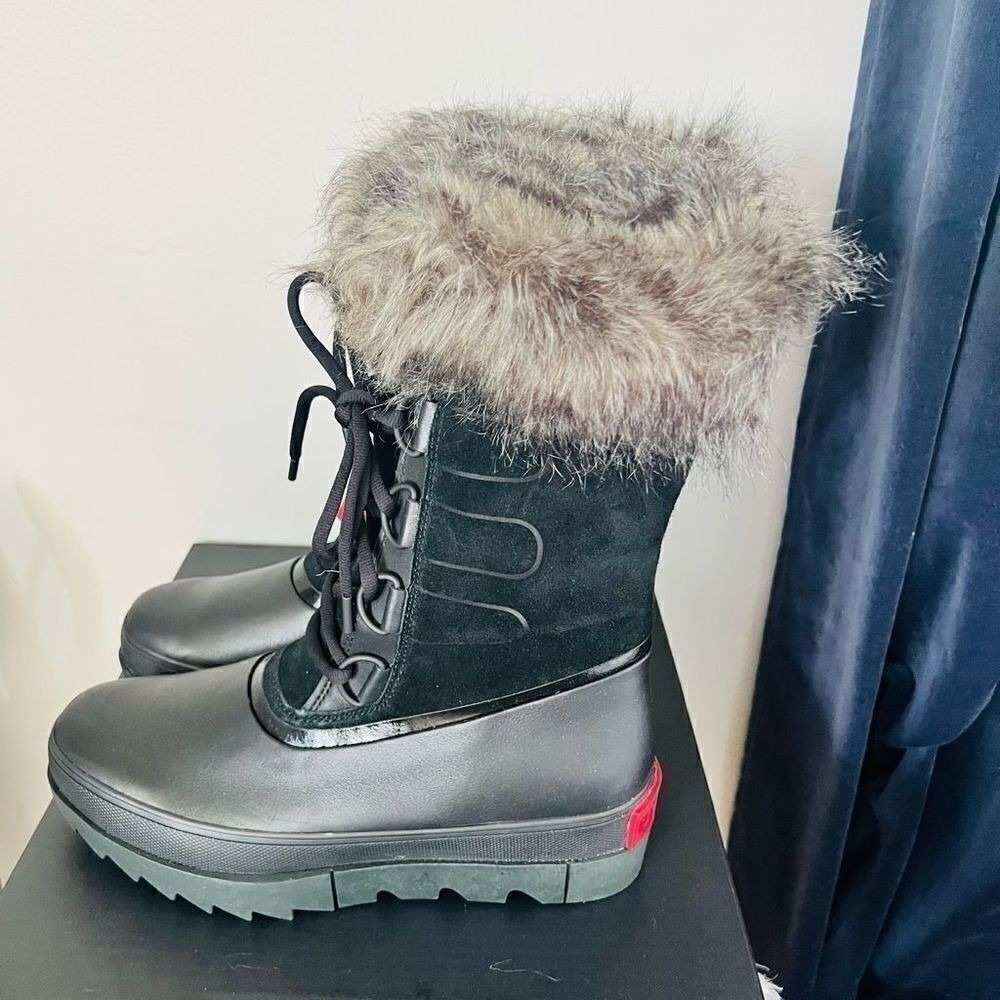 SOREL JOAN of Arctic Next Faux Fur Waterproof Snow Boot, Black, Size 10, NWT‎ - Picture 6 of 12